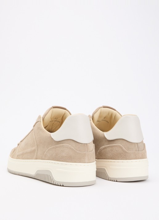 Nubikk Basket Cole sneaker van suède - achterkant beige