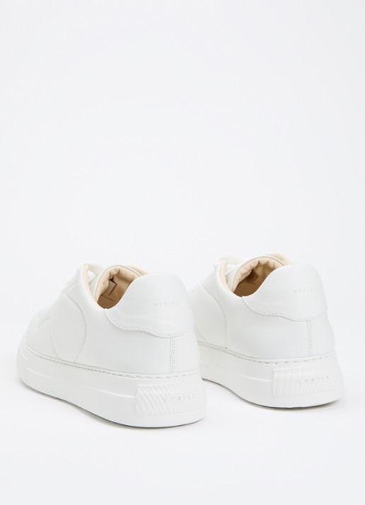 Nubikk Caldera Rush sneaker van kalfsleer met logo - achterkant 6 wit