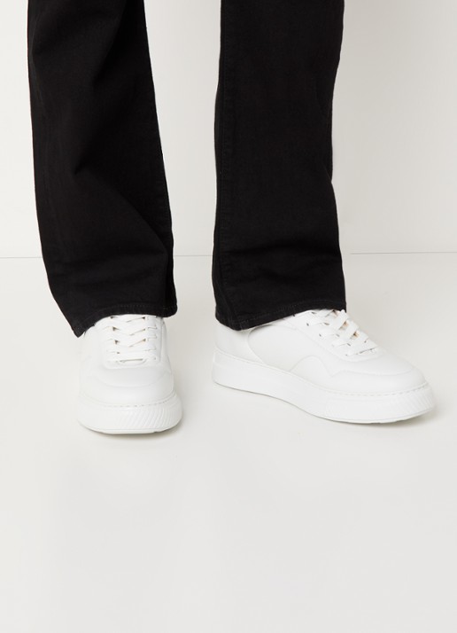 Nubikk Caldera Rush sneaker van kalfsleer met logo - voorkant 2 wit