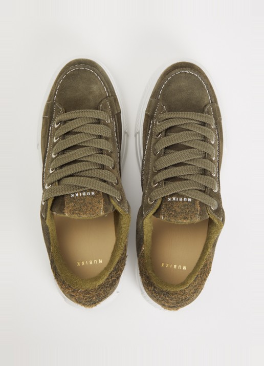 Nubikk Caldera Tora sneaker van suède - detail 2 groen