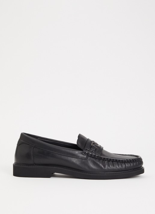 Nubikk James Gatsby loafer van leer  - voorkant zwart