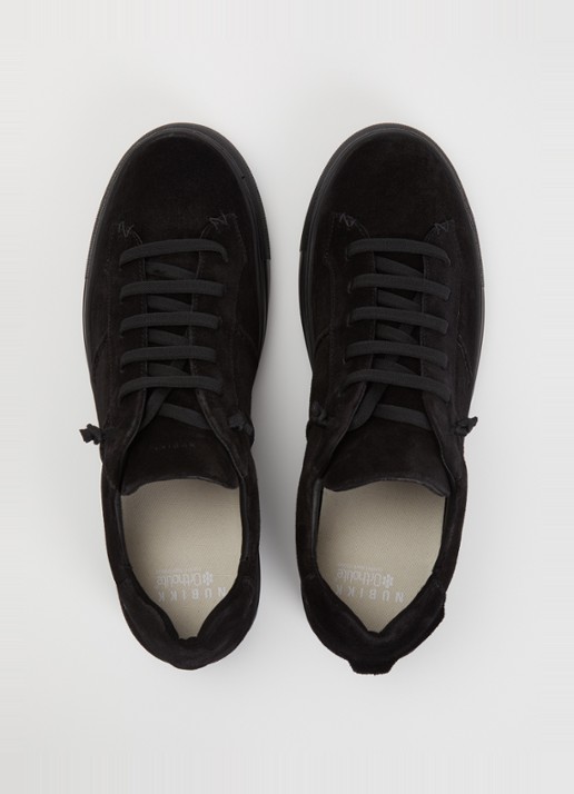 Nubikk Jase Ease sneaker van suède - detail 3 zwart