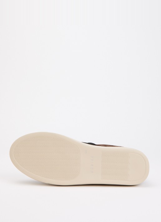 Nubikk Jase Morris sneaker van suède met leren details - detail 4 bruin