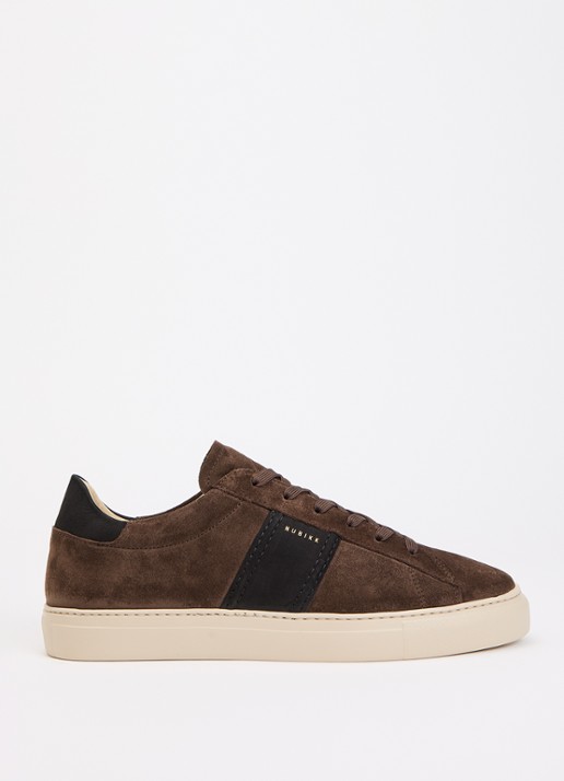 Nubikk Jase Morris sneaker van suède met leren details