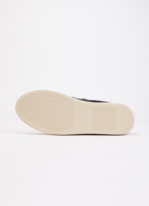 Nubikk Jase Morris sneaker van suède met leren details - detail 4 donkerblauw