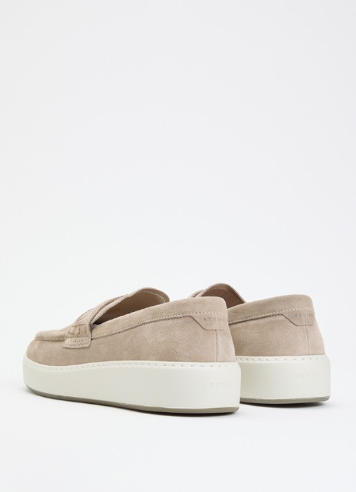 Nubikk Jiro Gatsby loafer van suède - achterkant 2 beige