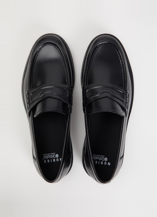Nubikk Jones Gatsby loafer van leer - detail 4 zwart