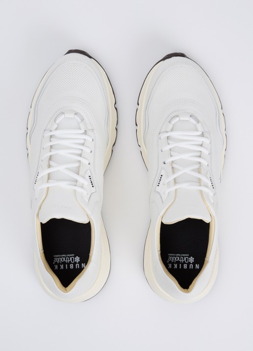 Nubikk Luca Noa sneaker van leer  - detail 3 gebroken wit