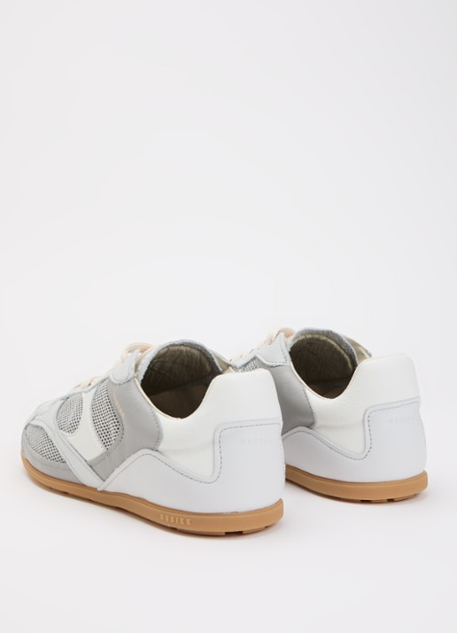 Nubikk Riley Morgan sneaker met leren details - achterkant 5 blauwgrijs