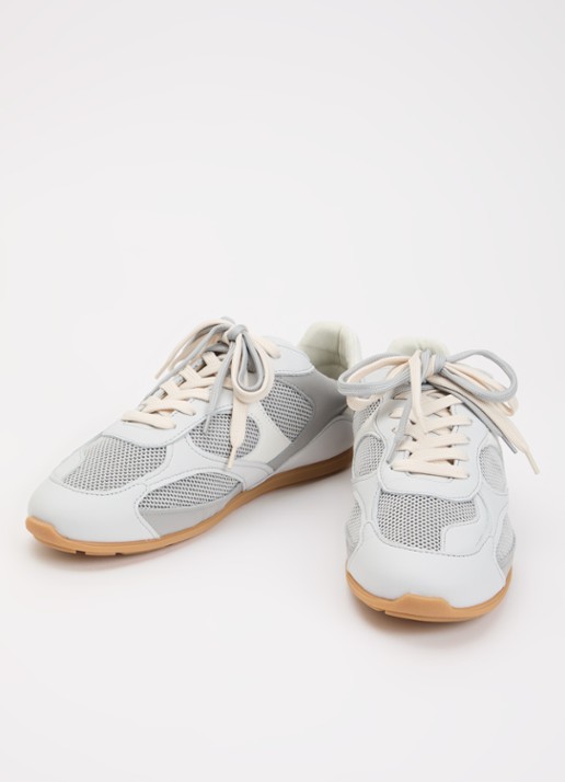 Nubikk Riley Morgan sneaker met leren details - detail blauwgrijs
