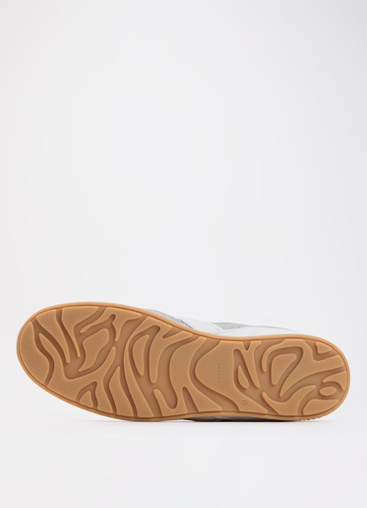 Nubikk Riley Morgan sneaker met leren details - detail 3 blauwgrijs