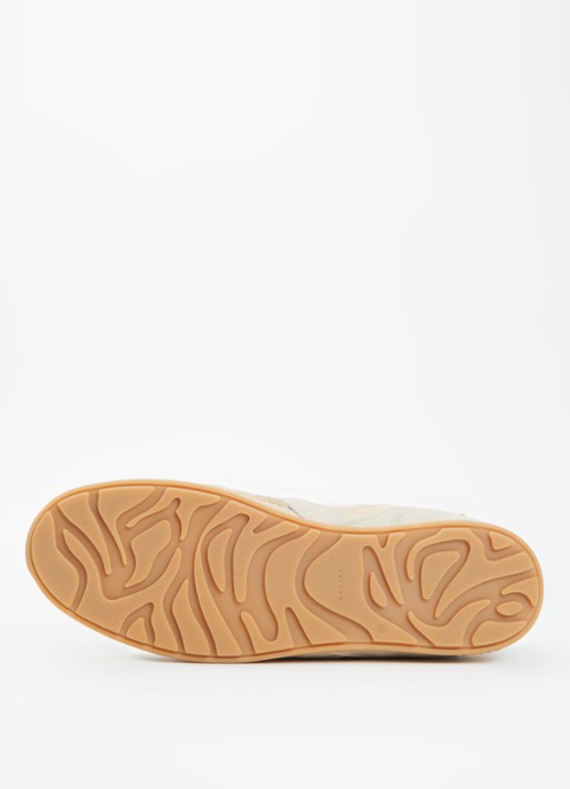 Nubikk Riley Morgan sneaker van leer met mesh details - detail 3 donkerbeige