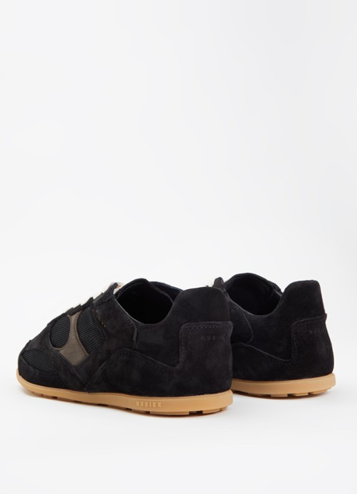 Nubikk Riley Morgan sneaker van suède met mesh details - achterkant 5 zwart