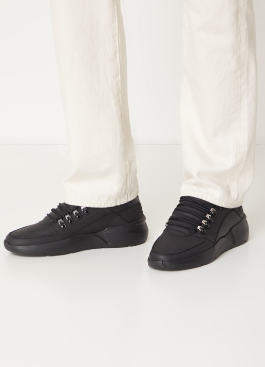 Nubikk Roque Roman sneaker van leer  - voorkant 2 zwart