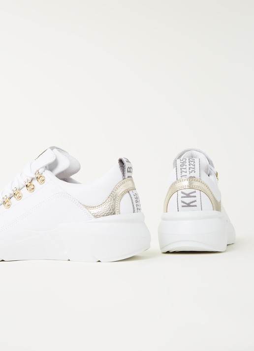 Nubikk Roque Royal L sneaker van leer met suède details - detail 2 wit