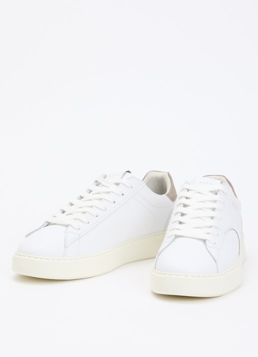 Nubikk Vick Cosmo sneaker van leer - detail wit