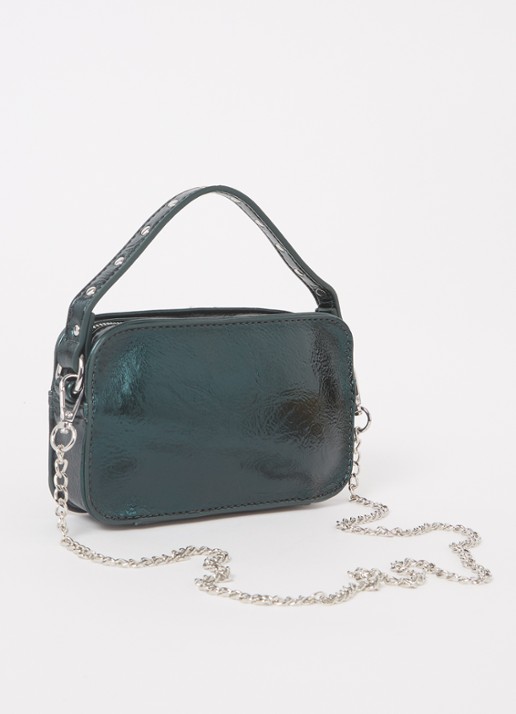 Núnoo Helena  crossbodytas met afneembare schouderriem - achterkant groen
