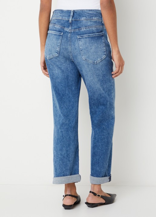 NYDJ Bailey mid waist slim fit jeans met steekzakken - achterkant 3 indigo
