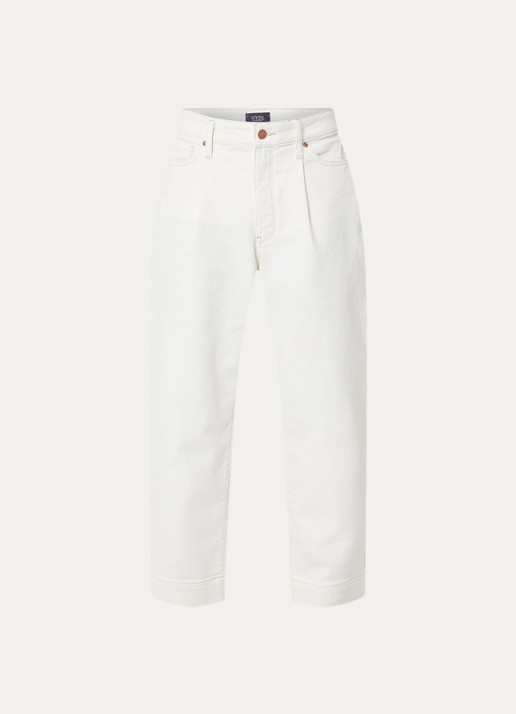 NYDJ Balloon mid waist balloon fit jeans met gekleurde wassing - voorkant 4 wit