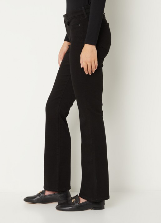 NYDJ Barbara high waist bootcut jeans met stretch - detail 4 zwart