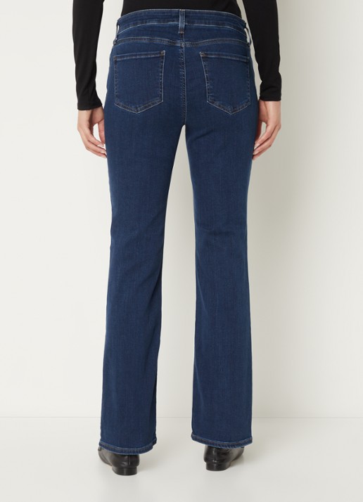 NYDJ Barbara mid waist bootcut jeans met stretch - achterkant 3 indigo