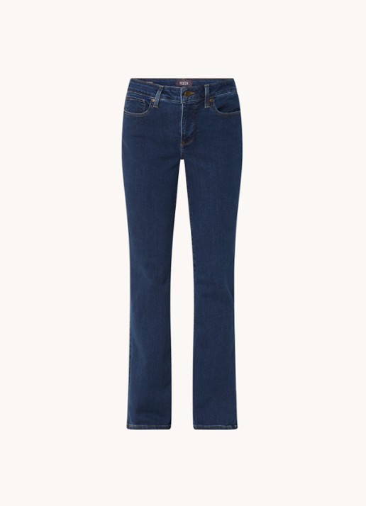 NYDJ Barbara mid waist bootcut jeans met stretch - voorkant indigo
