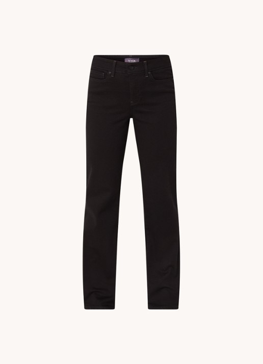 NYDJ Blake high waist flared jeans met gekleurde wassing - voorkant zwart