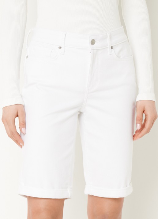 NYDJ Briella mid waist straight fit korte broek met stretch