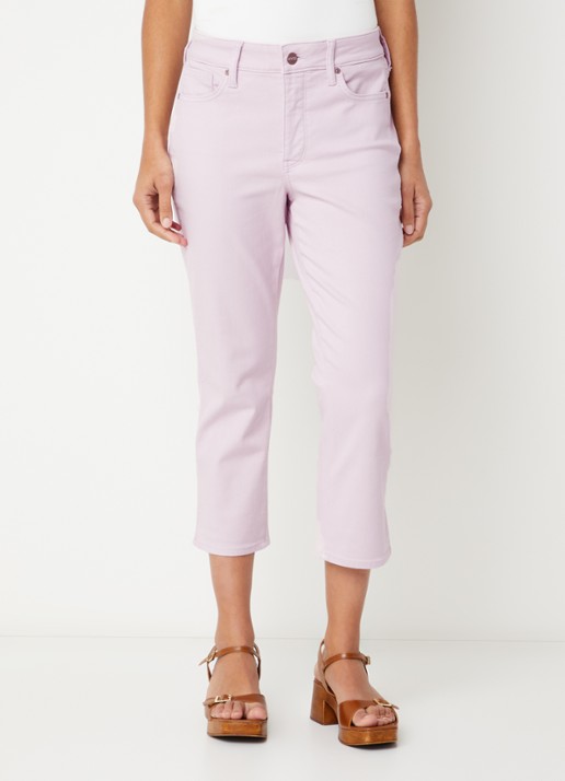 NYDJ Chloe mid waist skinny fit capri broek met gekleurde wassing