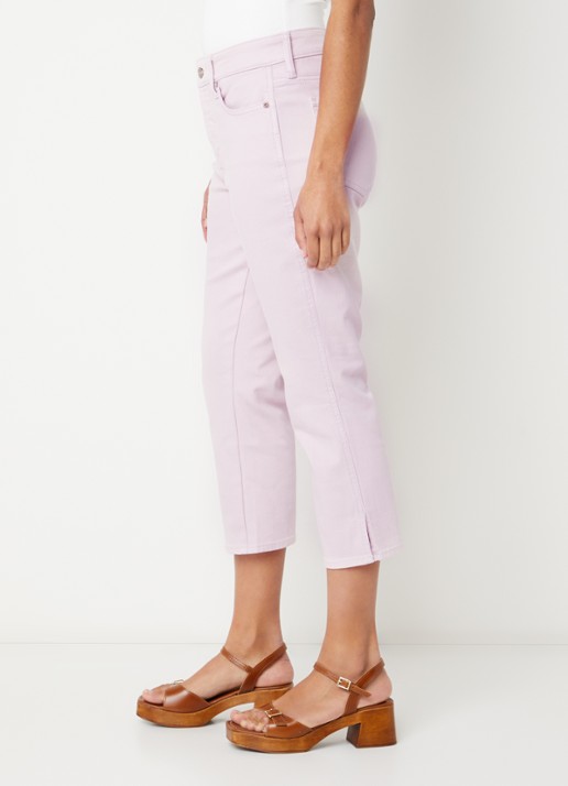 NYDJ Chloe mid waist skinny fit capri broek met gekleurde wassing - detail 3 antraciet