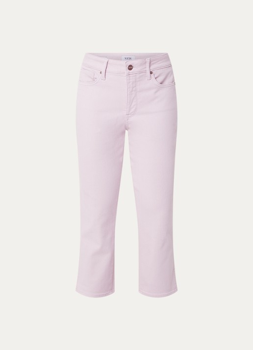 NYDJ Chloe mid waist skinny fit capri broek met gekleurde wassing - voorkant 4 antraciet