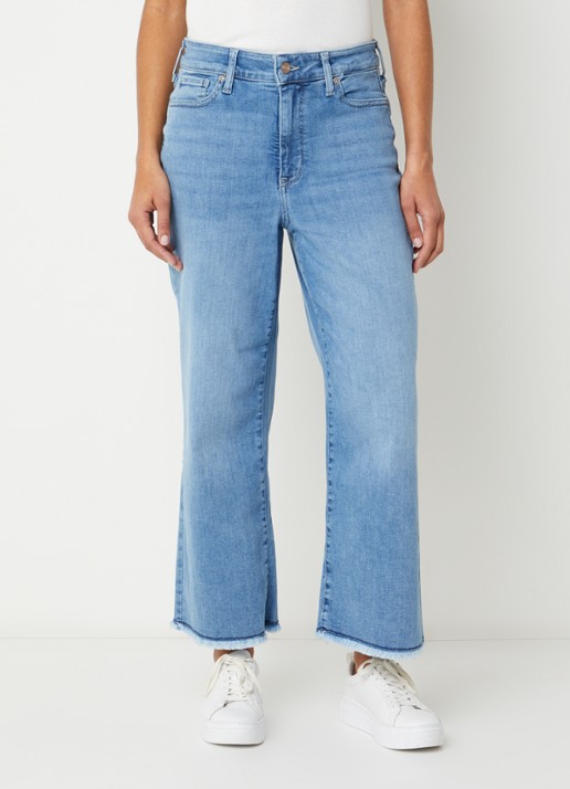NYDJ Coco high waist wide leg jeans met lichte wassing
