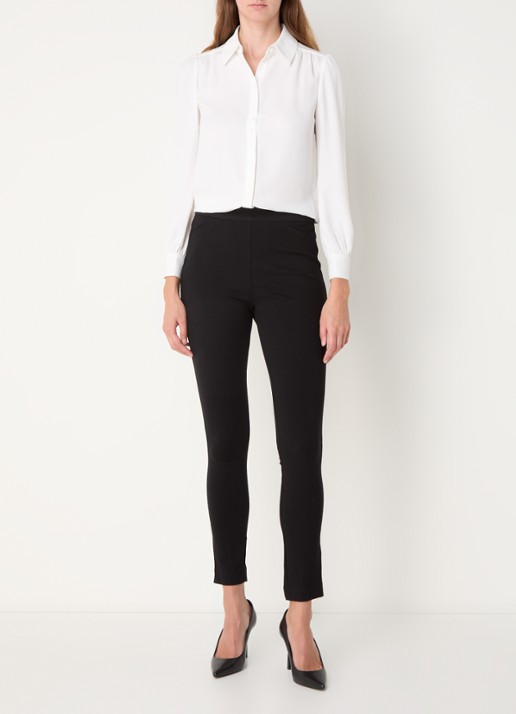 NYDJ High waist slim fit legging met stretch - voorkant 4 zwart