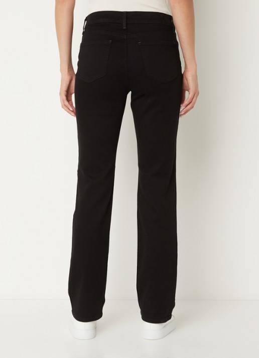 NYDJ Marilyn high waist straight leg jeans met stretch - achterkant zwart