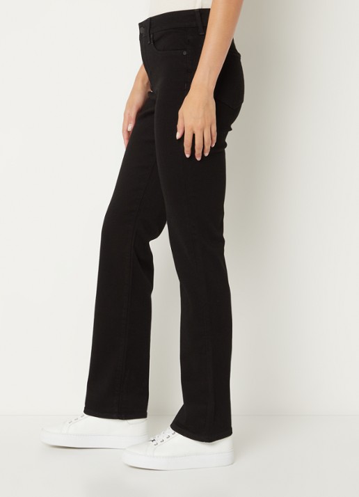 NYDJ Marilyn high waist straight leg jeans met stretch - detail 3 zwart