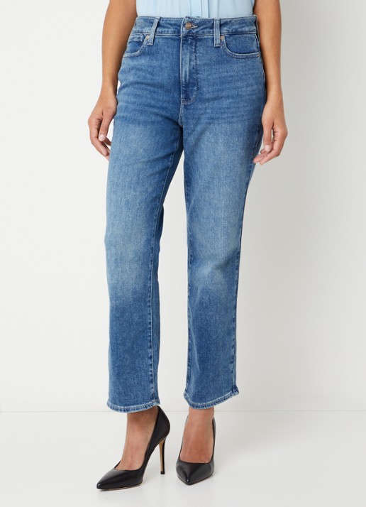 NYDJ Marilyn mid waist slim fit jeans met medium wassing