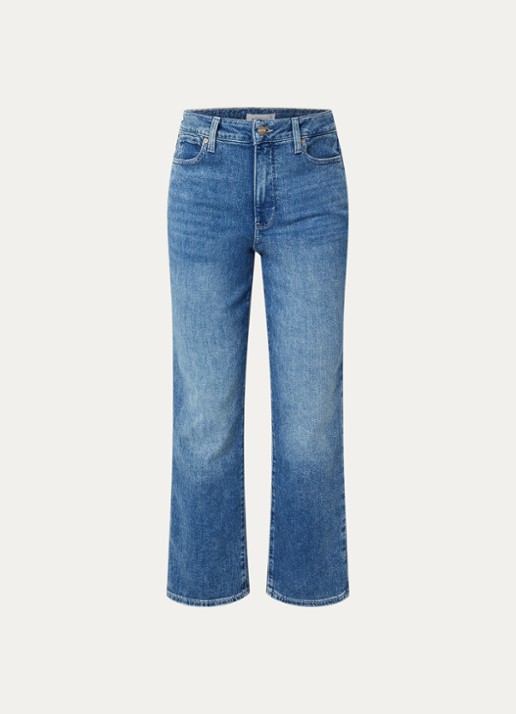 NYDJ Marilyn mid waist slim fit jeans met medium wassing - voorkant 2 indigo