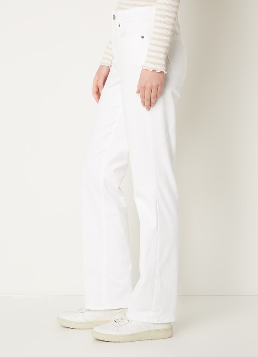 NYDJ Marilyn mid waist straight fit chino met stretch - detail 2 wit