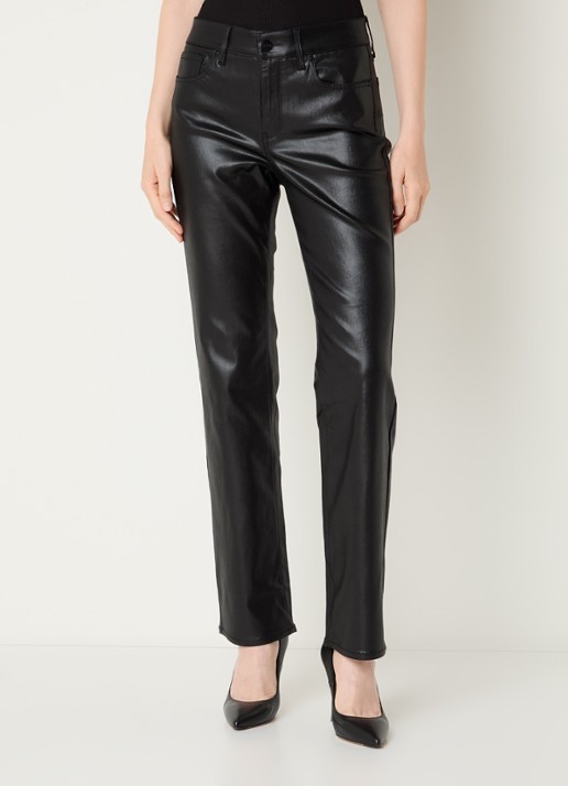 NYDJ Marilyn mid waist straight leg jeans met gekleurde wassing