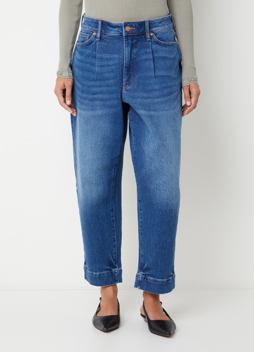 NYDJ Mid waist wide leg jeans met medium wassing