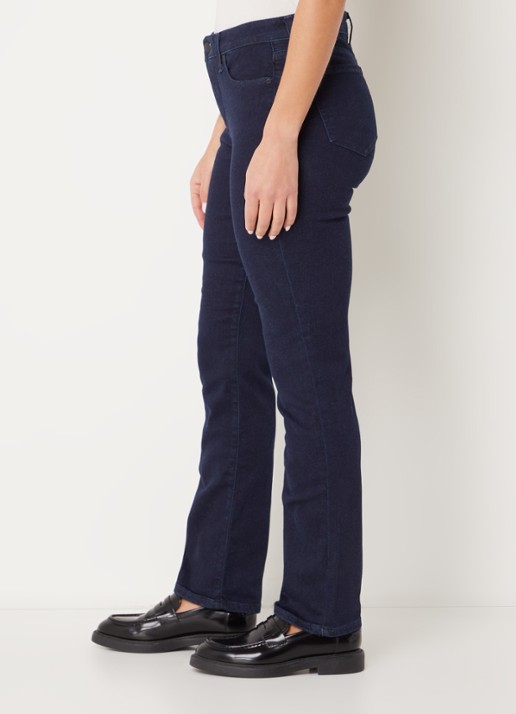 NYDJ Sheri mid waist slim fit jeans met stretch - detail 5 donkerblauw
