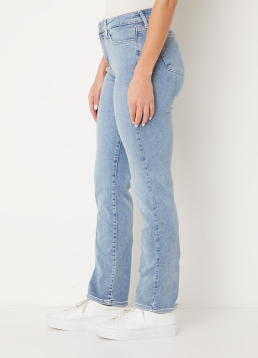 NYDJ Sheri mid waist slim fit jeans met stretch - detail 2 lichtblauw