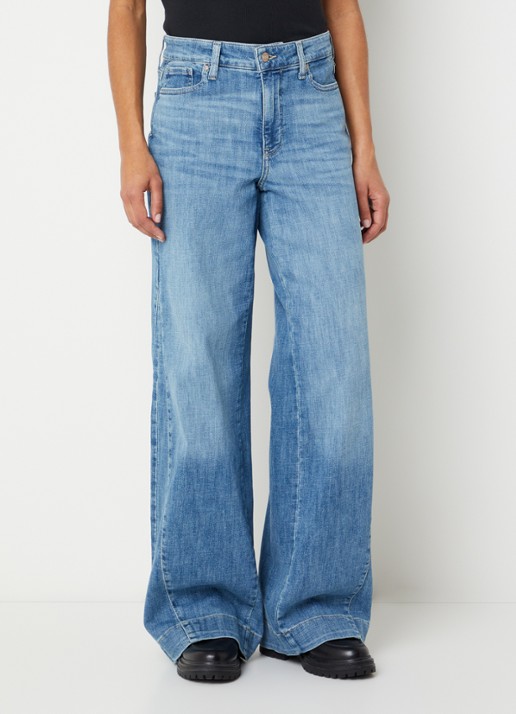 NYDJ Teresa low waist wide fit jeans met steekzakken