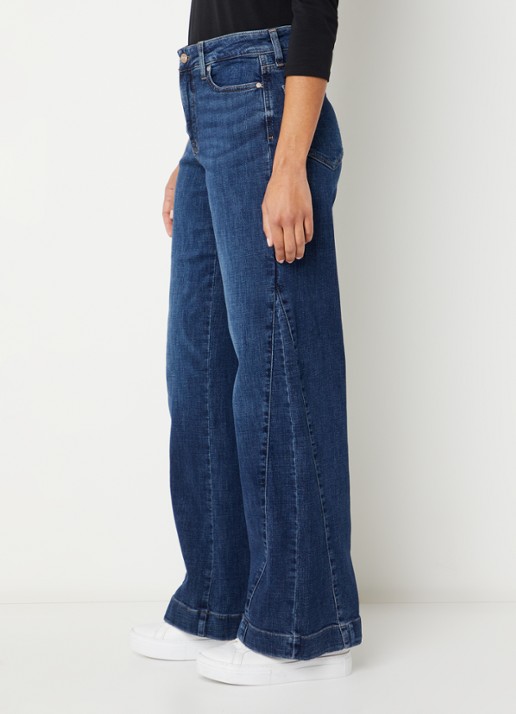 NYDJ Teresa low waist wide fit jeans met steekzakken - detail 5 indigo