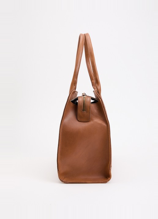 O My Bag Alma schoudertas van suéde met afneembare schouderriem  - detail 3 cognac