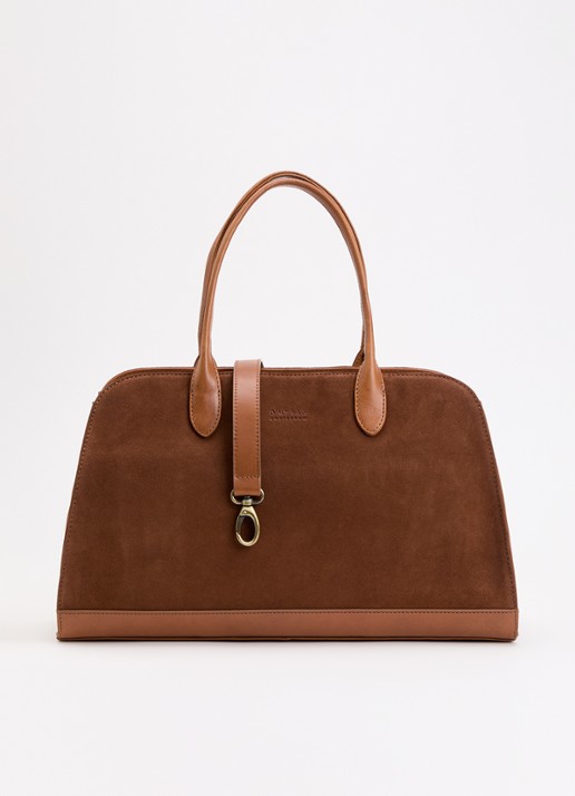 O My Bag Alma schoudertas van suéde met afneembare schouderriem