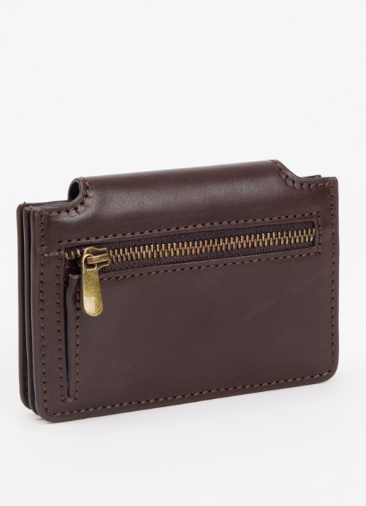 O My Bag Harmonica portemonnee van leer - achterkant 3 bruin