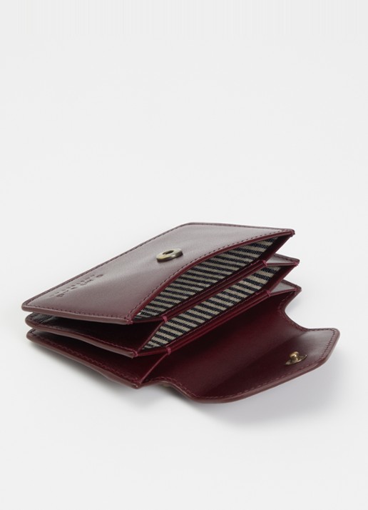 O My Bag Harmonica portemonnee van leer - voorkant 3 kersenrood