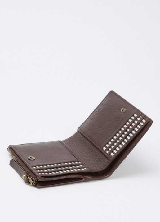 O My Bag Jamie portemonnee van leer - voorkant 3 bruin