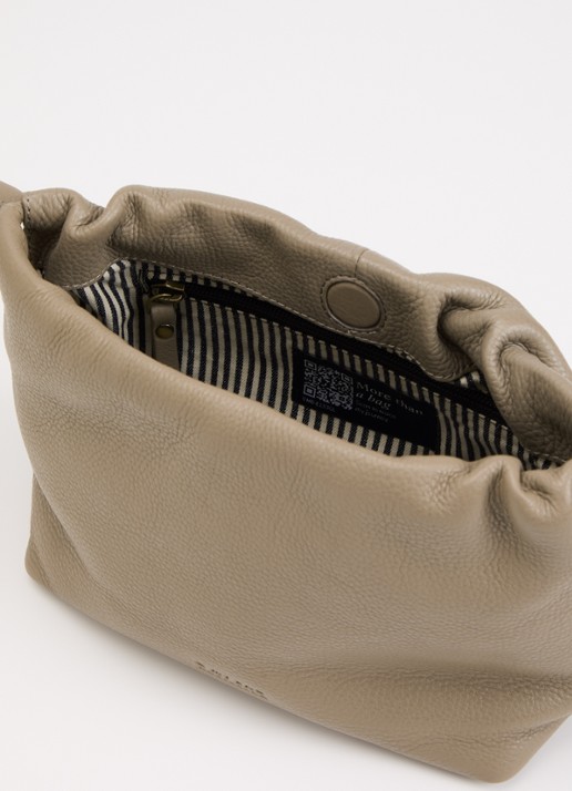 O My Bag Kiki Mini handtas van leer met afneembare schouderriem  - detail 3 taupe
